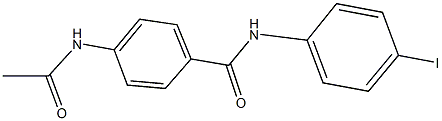 4-(acetylamino)-N-(4-iodophenyl)benzamide 구조식 이미지