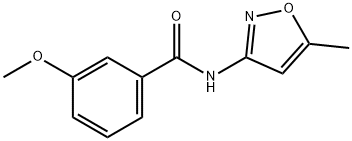 3-methoxy-N-(5-methyl-3-isoxazolyl)benzamide 구조식 이미지