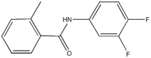 N-(3,4-difluorophenyl)-2-methylbenzamide 구조식 이미지