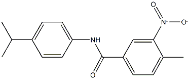 3-nitro-N-(4-isopropylphenyl)-4-methylbenzamide 구조식 이미지