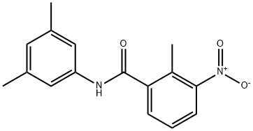 N-(3,5-dimethylphenyl)-3-nitro-2-methylbenzamide 구조식 이미지