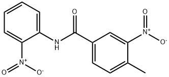 3-nitro-N-{2-nitrophenyl}-4-methylbenzamide 구조식 이미지