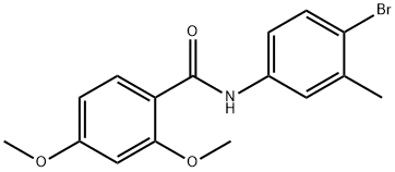 N-(4-bromo-3-methylphenyl)-2,4-dimethoxybenzamide 구조식 이미지