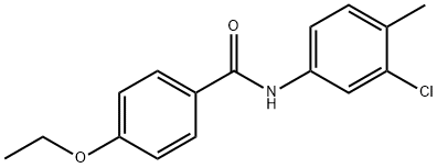 N-(3-chloro-4-methylphenyl)-4-ethoxybenzamide 구조식 이미지