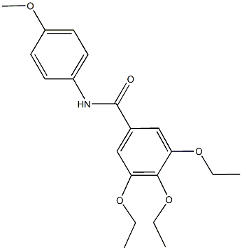 3,4,5-triethoxy-N-(4-methoxyphenyl)benzamide Structure