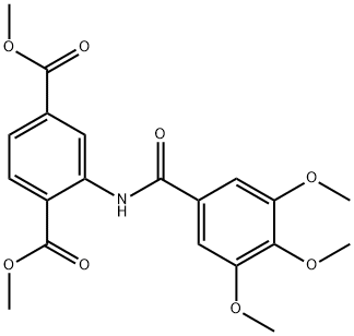 dimethyl 2-[(3,4,5-trimethoxybenzoyl)amino]terephthalate 구조식 이미지