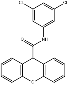 N-(3,5-dichlorophenyl)-9H-xanthene-9-carboxamide 구조식 이미지