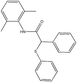 N-(2,6-dimethylphenyl)-2-phenyl-2-(phenylsulfanyl)acetamide 구조식 이미지