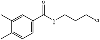 N-(3-chloropropyl)-3,4-dimethylbenzamide 구조식 이미지