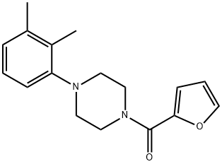 1-(2,3-dimethylphenyl)-4-(2-furoyl)piperazine 구조식 이미지