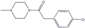 1-[(4-chlorophenyl)acetyl]-4-methylpiperazine 구조식 이미지