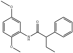 N-(2,5-dimethoxyphenyl)-2-phenylbutanamide 구조식 이미지