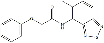 N-(5-methyl-2,1,3-benzothiadiazol-4-yl)-2-(2-methylphenoxy)acetamide Structure