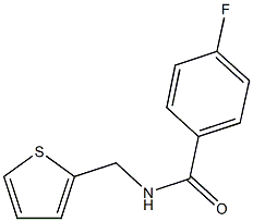 4-fluoro-N-(2-thienylmethyl)benzamide 구조식 이미지