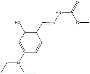 methyl 2-[4-(diethylamino)-2-hydroxybenzylidene]hydrazinecarboxylate Structure