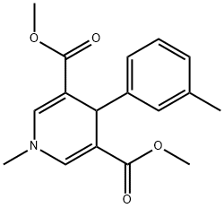 dimethyl 1-methyl-4-(3-methylphenyl)-1,4-dihydro-3,5-pyridinedicarboxylate 구조식 이미지