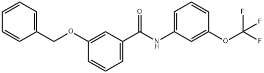 3-(benzyloxy)-N-[3-(trifluoromethoxy)phenyl]benzamide Structure