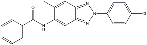 N-[2-(4-chlorophenyl)-6-methyl-2H-1,2,3-benzotriazol-5-yl]benzamide 구조식 이미지