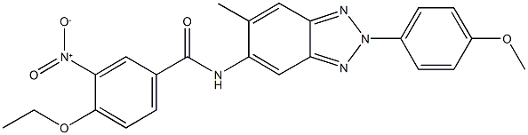 4-ethoxy-3-nitro-N-[2-(4-methoxyphenyl)-6-methyl-2H-1,2,3-benzotriazol-5-yl]benzamide Structure