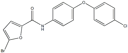 5-bromo-N-[4-(4-chlorophenoxy)phenyl]-2-furamide Structure