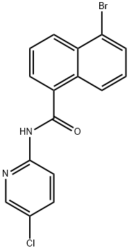 5-bromo-N-(5-chloro-2-pyridinyl)-1-naphthamide Structure