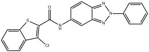 3-chloro-N-(2-phenyl-2H-1,2,3-benzotriazol-5-yl)-1-benzothiophene-2-carboxamide Structure