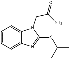 2-[2-(isopropylsulfanyl)-1H-benzimidazol-1-yl]acetamide Structure