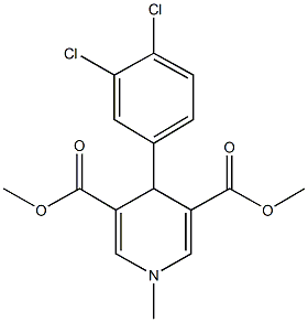 dimethyl 4-(3,4-dichlorophenyl)-1-methyl-1,4-dihydro-3,5-pyridinedicarboxylate 구조식 이미지