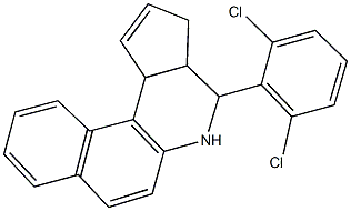 4-(2,6-dichlorophenyl)-3a,4,5,11c-tetrahydro-3H-benzo[f]cyclopenta[c]quinoline Structure