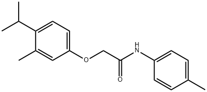 2-(4-isopropyl-3-methylphenoxy)-N-(4-methylphenyl)acetamide 구조식 이미지