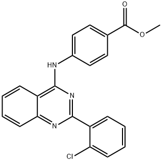 methyl 4-{[2-(2-chlorophenyl)-4-quinazolinyl]amino}benzoate Structure