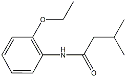 N-(2-ethoxyphenyl)-3-methylbutanamide 구조식 이미지