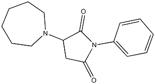 3-azepan-1-yl-1-phenylpyrrolidine-2,5-dione Structure