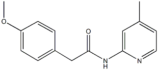 2-(4-methoxyphenyl)-N-(4-methylpyridin-2-yl)acetamide 구조식 이미지