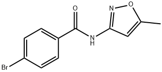 4-bromo-N-(5-methyl-3-isoxazolyl)benzamide 구조식 이미지