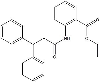 ethyl 2-[(3,3-diphenylpropanoyl)amino]benzoate 구조식 이미지