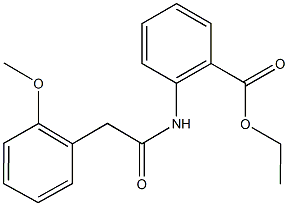 ethyl 2-{[(2-methoxyphenyl)acetyl]amino}benzoate Structure