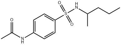 N-(4-{[(1-methylbutyl)amino]sulfonyl}phenyl)acetamide Structure