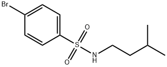 4-bromo-N-isopentylbenzenesulfonamide 구조식 이미지