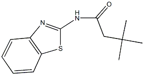 N-(1,3-benzothiazol-2-yl)-3,3-dimethylbutanamide 구조식 이미지