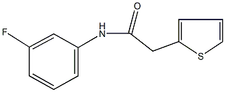 N-(3-fluorophenyl)-2-thien-2-ylacetamide 구조식 이미지