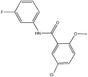 5-chloro-N-(3-fluorophenyl)-2-methoxybenzamide Structure