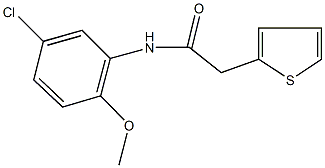 N-(5-chloro-2-methoxyphenyl)-2-thien-2-ylacetamide Structure