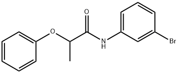 N-(3-bromophenyl)-2-phenoxypropanamide Structure