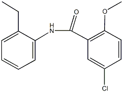 5-chloro-N-(2-ethylphenyl)-2-methoxybenzamide Structure