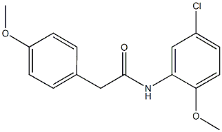 N-(5-chloro-2-methoxyphenyl)-2-(4-methoxyphenyl)acetamide 구조식 이미지