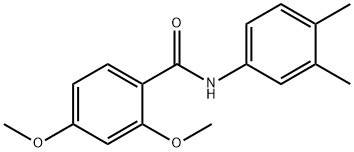 N-(3,4-dimethylphenyl)-2,4-dimethoxybenzamide 구조식 이미지