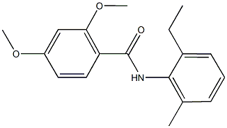 N-(2-ethyl-6-methylphenyl)-2,4-dimethoxybenzamide 구조식 이미지