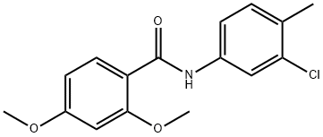 N-(3-chloro-4-methylphenyl)-2,4-dimethoxybenzamide Structure