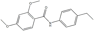 N-(4-ethylphenyl)-2,4-dimethoxybenzamide 구조식 이미지